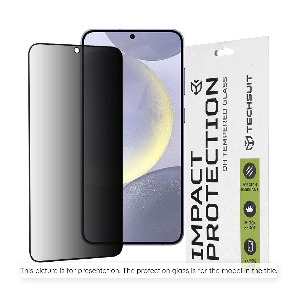 Защитно фолио Privacy Techsuit за Oppo A6 4G, закалено стъкло, Full Glue, 111D