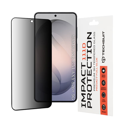 Защитно фолио Privacy Techsuit за Samsung Galaxy S26 Plus S947, закалено стъкло, Full Glue, 111D