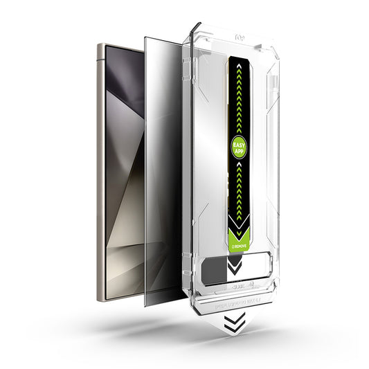 Протектор за екран Privacy Techsuit TitanGlass CrystalHD за Samsung Galaxy S24 Ultra S928, закалено стъкло, пълно залепване