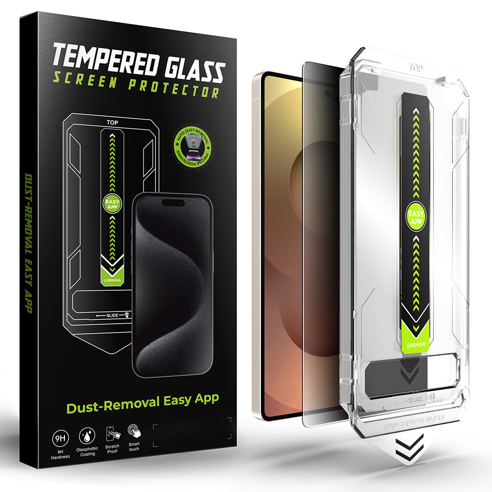 Протектор за екран Privacy Techsuit TitanGlass CrystalHD за Samsung Galaxy S25 Ultra S938, закалено стъкло, пълно залепване