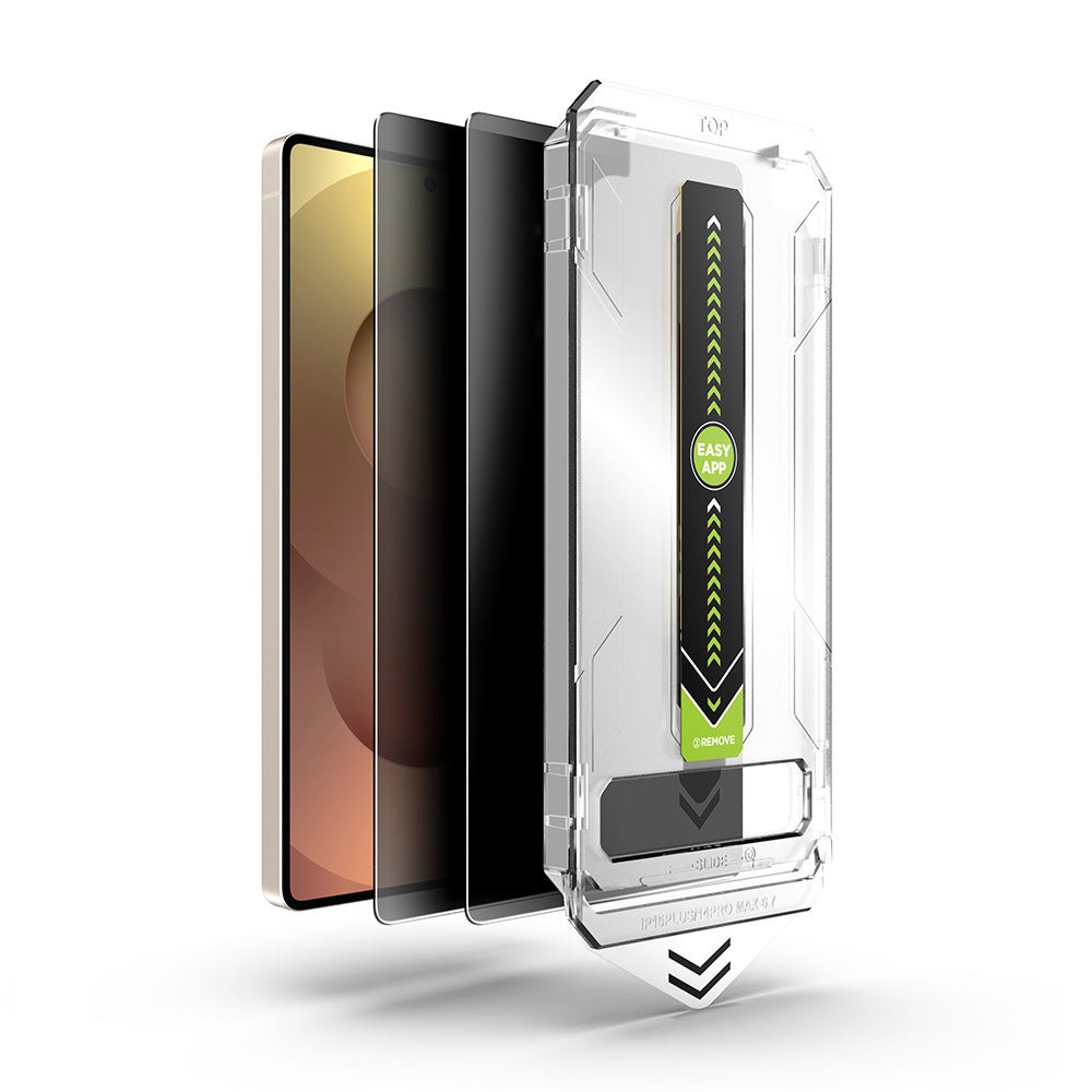 Протектор за екран Privacy Techsuit TitanGlass CrystalHD за Samsung Galaxy S25 Ultra S938, закалено стъкло, пълно залепване, комплект от 2 броя