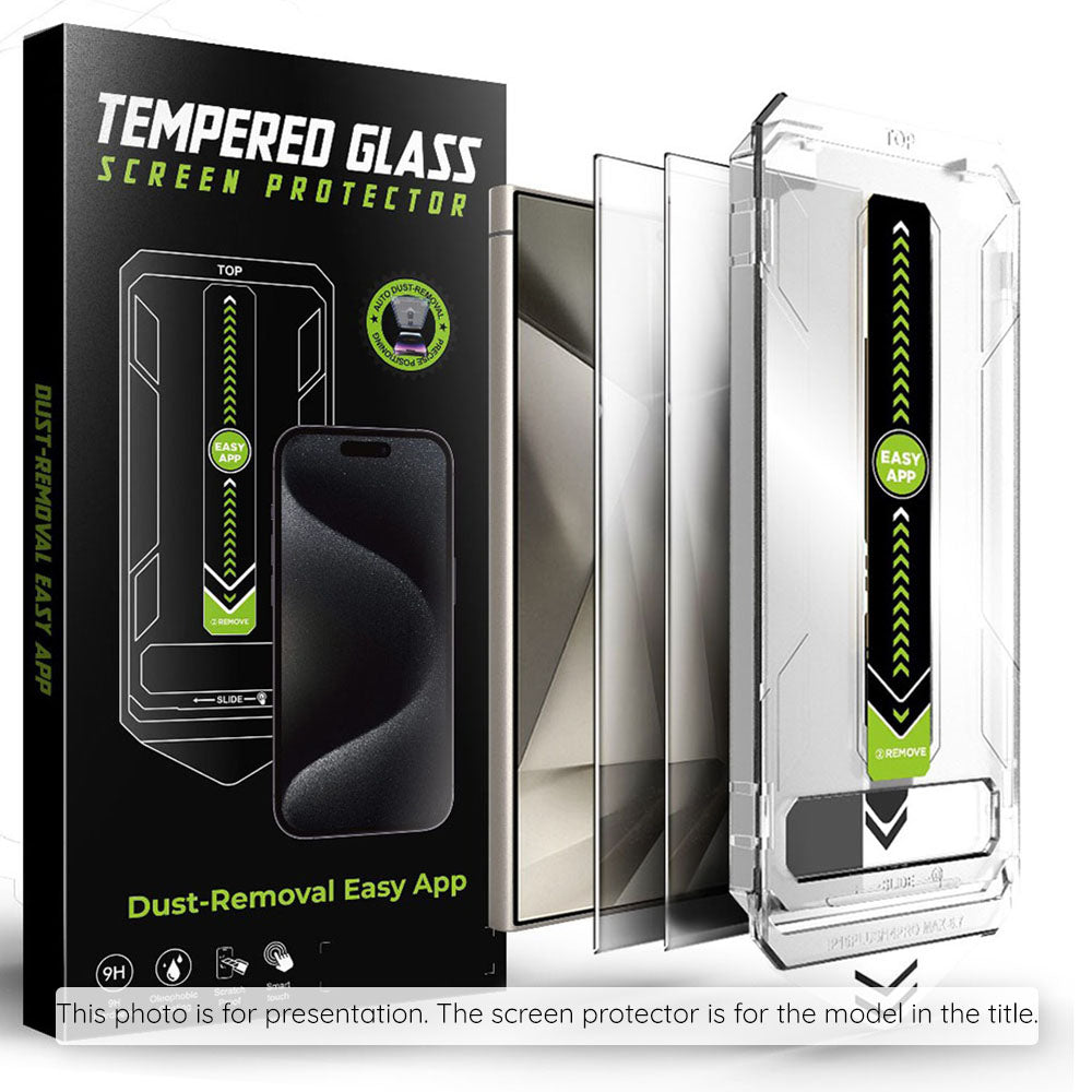 Фолио за защита на екрана Privacy Techsuit TitanGlass CrystalHD за Samsung Galaxy S25 FE, Закалено стъкло, Пълно лепене, Комплект 2 броя