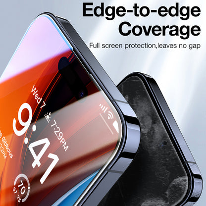 Защитно фолио за екран Privacy Torras GlassGo Epic за Apple iPhone 15 Pro Max, закалено стъкло, Full Glue