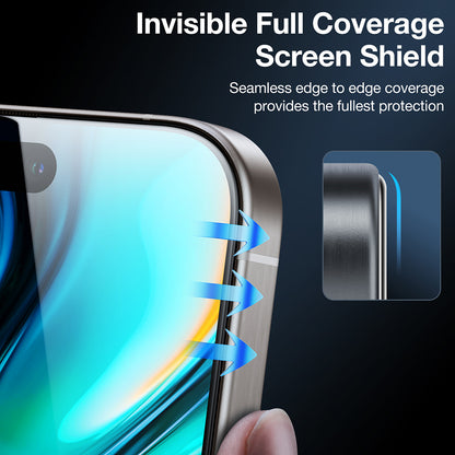 Фолио за защита на екрана Privacy Torras GlassGo Install Master за Apple iPhone 16 Pro, Закалено стъкло, Пълно лепило