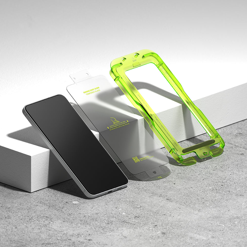 Защитно фолио за екран Ringke Easy Slide за Samsung Galaxy A57 5G, закалено стъкло, пълно залепване, комплект от 2 броя