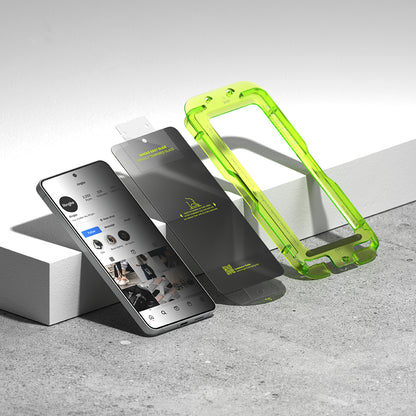 Защитно фолио Ringke Easy Slide за Samsung Galaxy S26 Plus, закалено стъкло, пълно залепване, комплект от 2 броя, черно