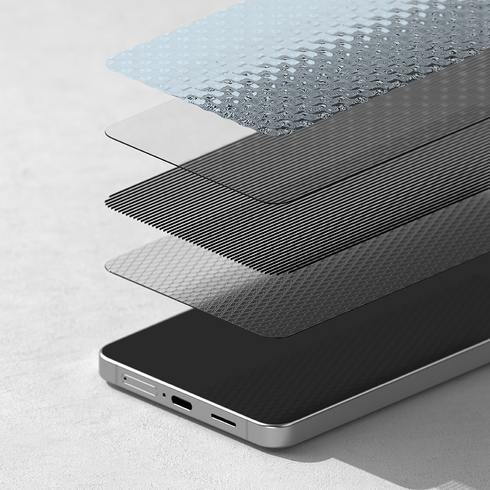 Защитно фолио Ringke Easy Slide за Samsung Galaxy S26 Plus, закалено стъкло, пълно залепване, комплект от 2 броя, черно