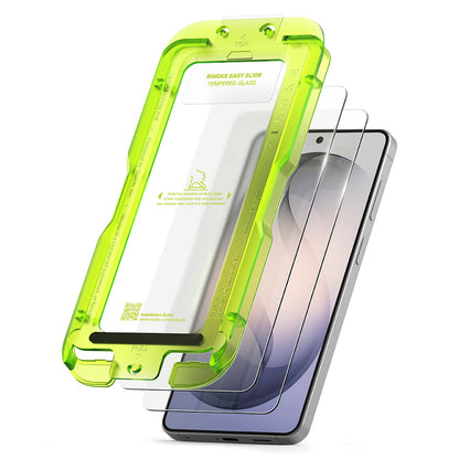 Защитно фолио Ringke Easy Slide за Samsung Galaxy S26 S942, закалено стъкло, пълно залепване, комплект от 2 броя