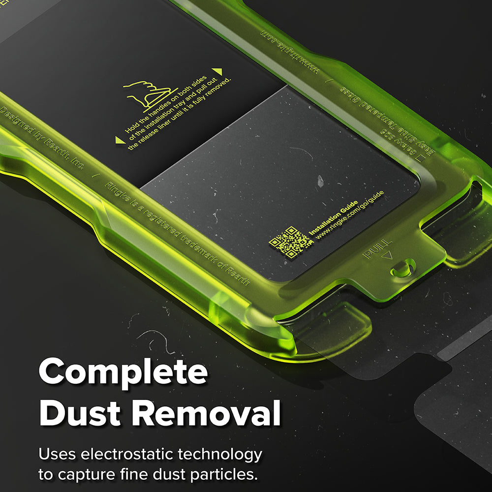 Защитно фолио Ringke Easy Slide за екран на Samsung Galaxy S26 S942, закалено стъкло, пълно залепване, комплект от 2 броя, черно