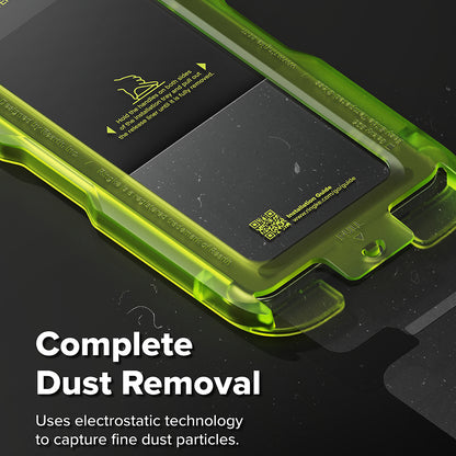 Защитно фолио Ringke Easy Slide за екран на Samsung Galaxy S26 S942, закалено стъкло, пълно залепване, комплект от 2 броя, черно