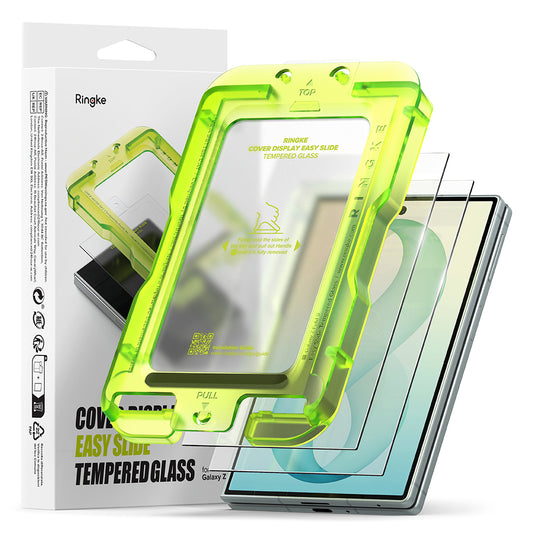 Протектор за външен екран Ringke Easy Slide за Samsung Galaxy Z Fold8 F971, закалено стъкло, пълно залепване, комплект от 2 броя