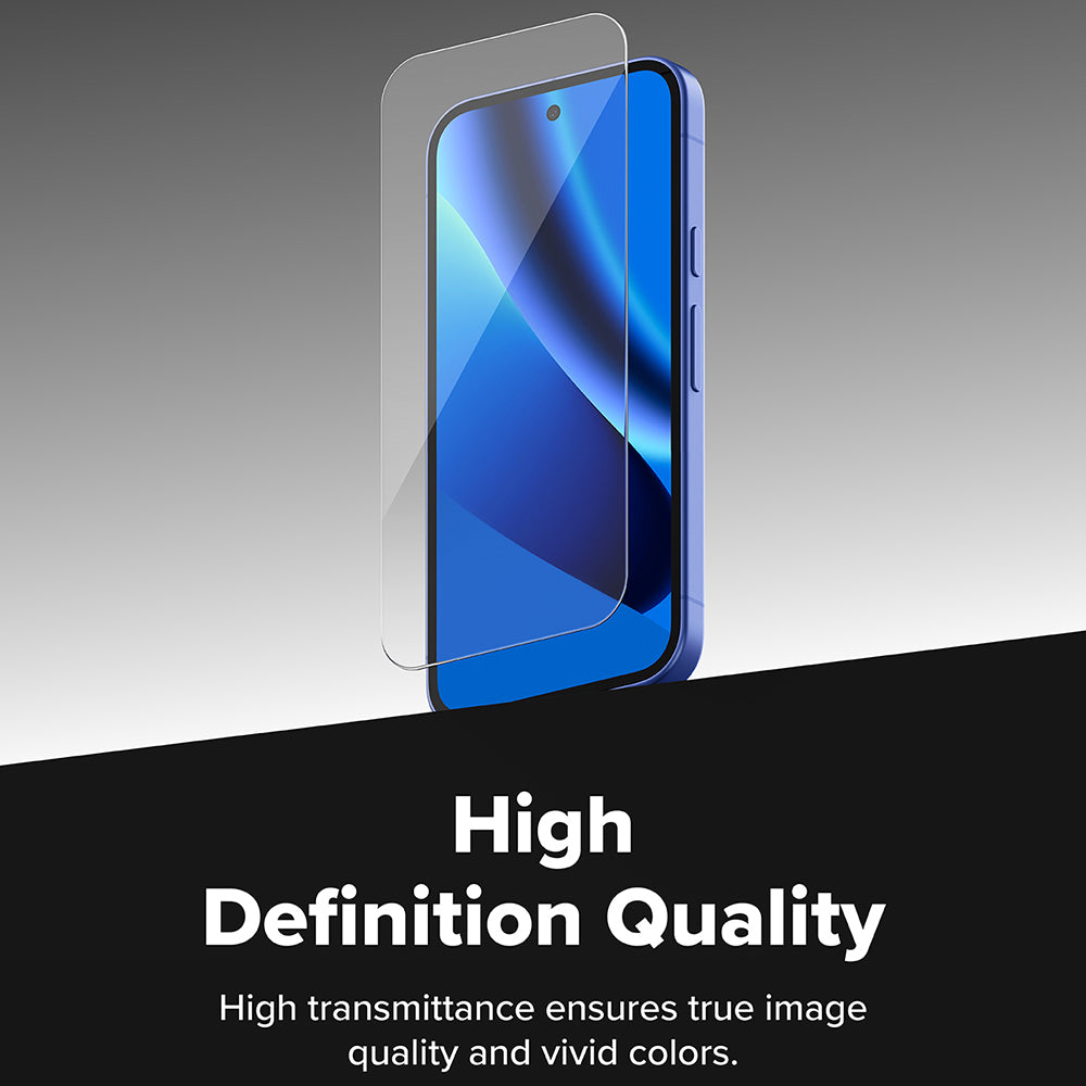 Защитно фолио Ringke за екран на Google Pixel 10a, закалено стъкло, Full Glue