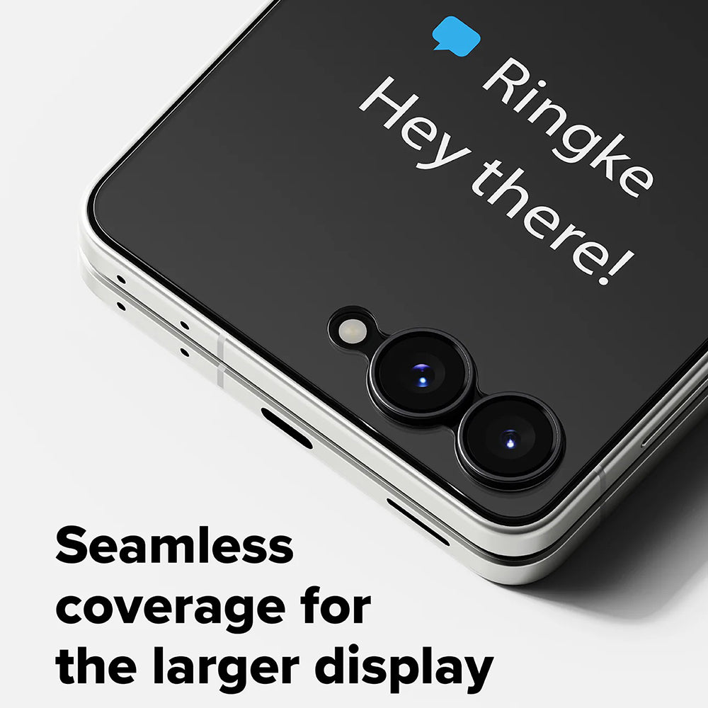 Протектор за външен екран Ringke Pro за Samsung Galaxy Z Flip8 F776, закалено стъкло, пълно залепване, комплект от 2 броя