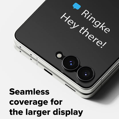 Протектор за външен екран Ringke Pro за Samsung Galaxy Z Flip8 F776, закалено стъкло, пълно залепване, комплект от 2 броя