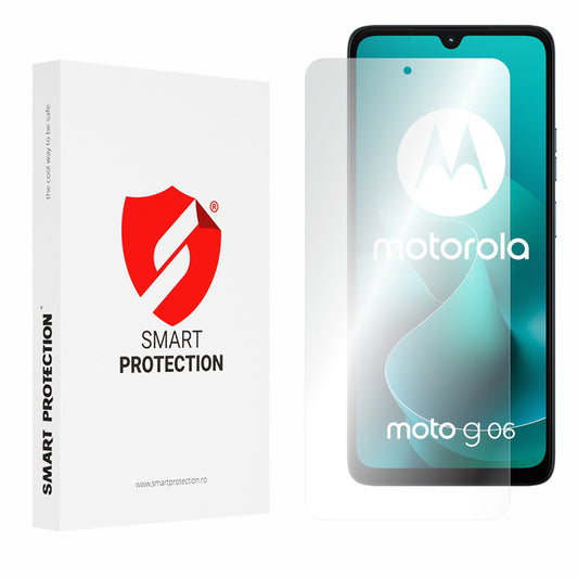 Фолио за защита на екрана Smart Protection Premium Classic за Motorola Moto G06 Power / G06, Пластмаса, Пълно залепване, Комплект 2 броя