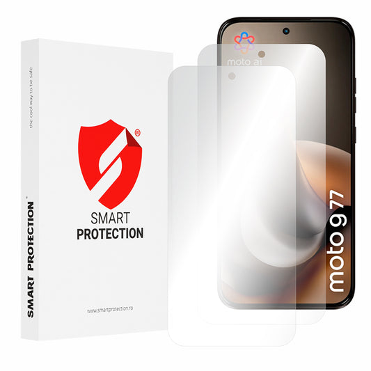 Фолио за защита на екрана Smart Protection Premium Classic за Motorola Moto G77, Пластмаса, Комплект 2 броя