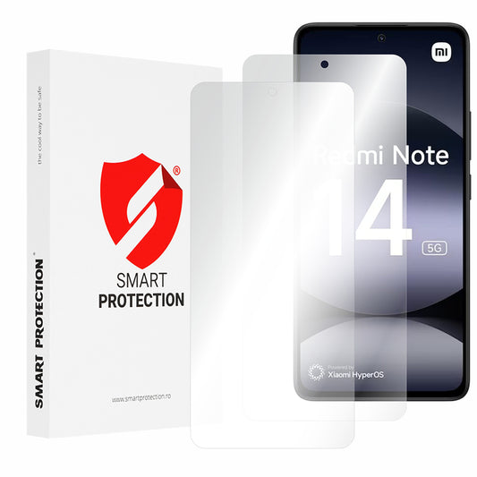 Протектор за екран Smart Protection Premium Classic за Xiaomi Redmi Note 14 4G (Стандарт), Пластмаса, Комплект от 2 броя