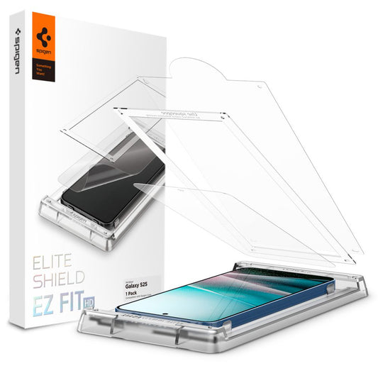 Фолио за защита на екрана Spigen Elite Shield EZ FIT HD за Samsung Galaxy S25 S931, Пластмаса AFL09091