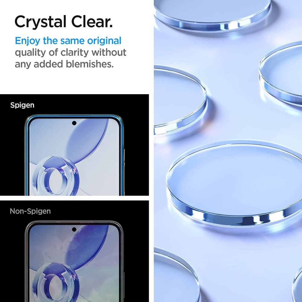 Протектор за екран Spigen GlastR Align Master за Samsung Galaxy A54 A546, закалено стъкло, пълно залепване, комплект 2 броя AGL05966