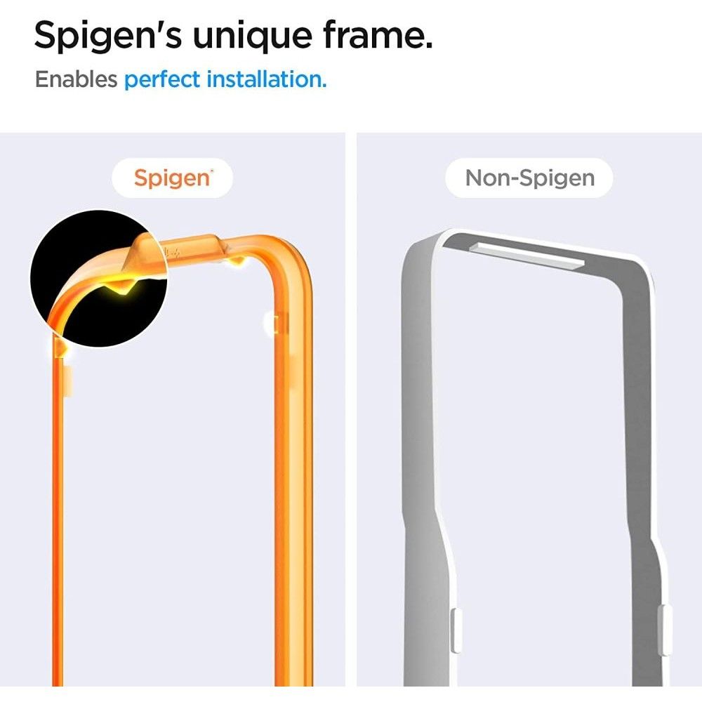Протектор за екран Spigen GlastR Align Master за Samsung Galaxy A54 A546, закалено стъкло, пълно залепване, комплект 2 броя AGL05966