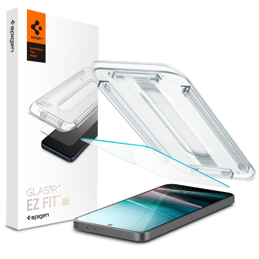 Протектор за екран Spigen GlastR EZ FIT HD за Samsung Galaxy A37 5G / A36 A366, закалено стъкло, пълно залепване AGL11365