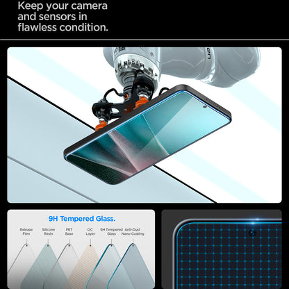 Протектор за екран Spigen GlastR EZ FIT HD за Samsung Galaxy A37 5G / A36 A366, закалено стъкло, пълно залепване AGL11365