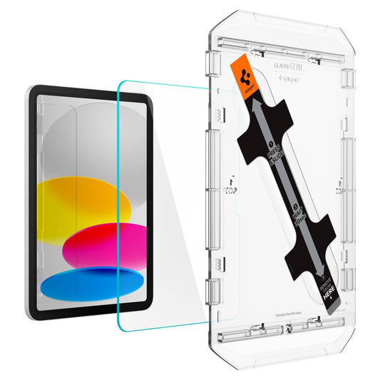 Протектор за екран Spigen GlastR EZ FIT за Apple iPad (2025) / (2022), закалено стъкло, Full Glue AGL05554