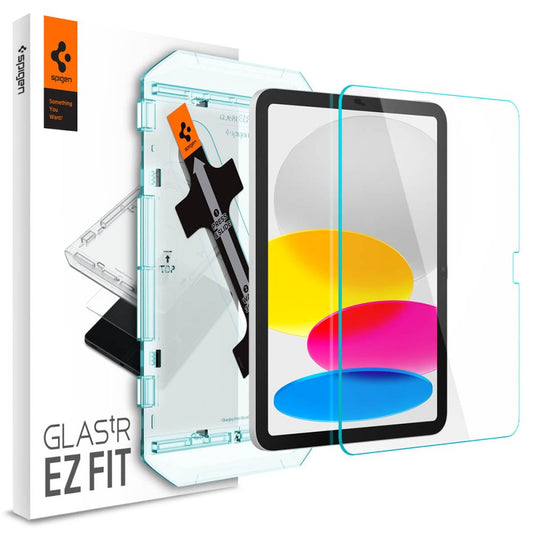 Протектор за екран Spigen GlastR EZ FIT за Apple iPad (2025) / (2022), закалено стъкло, Full Glue AGL05554