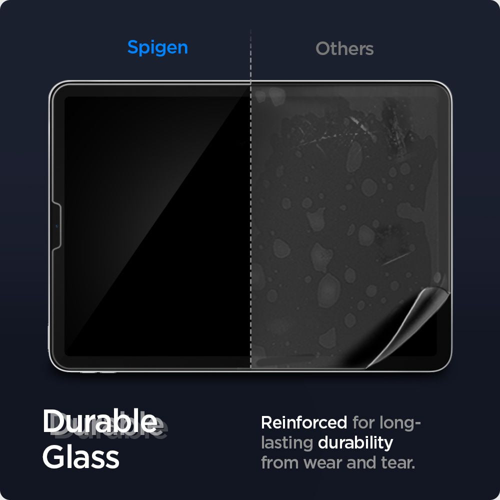 Защитно фолио за екран Spigen GlastR EZ FIT за Apple iPad Air (2022) / Pro 11 (2021) / Air (2020), закалено стъкло, Full Glue AGL02065