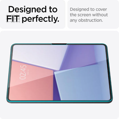 Защитно фолио за екран Spigen GlastR EZ FIT за Apple iPad Pro 13 (2024), закалено стъкло, Full Glue AGL07793
