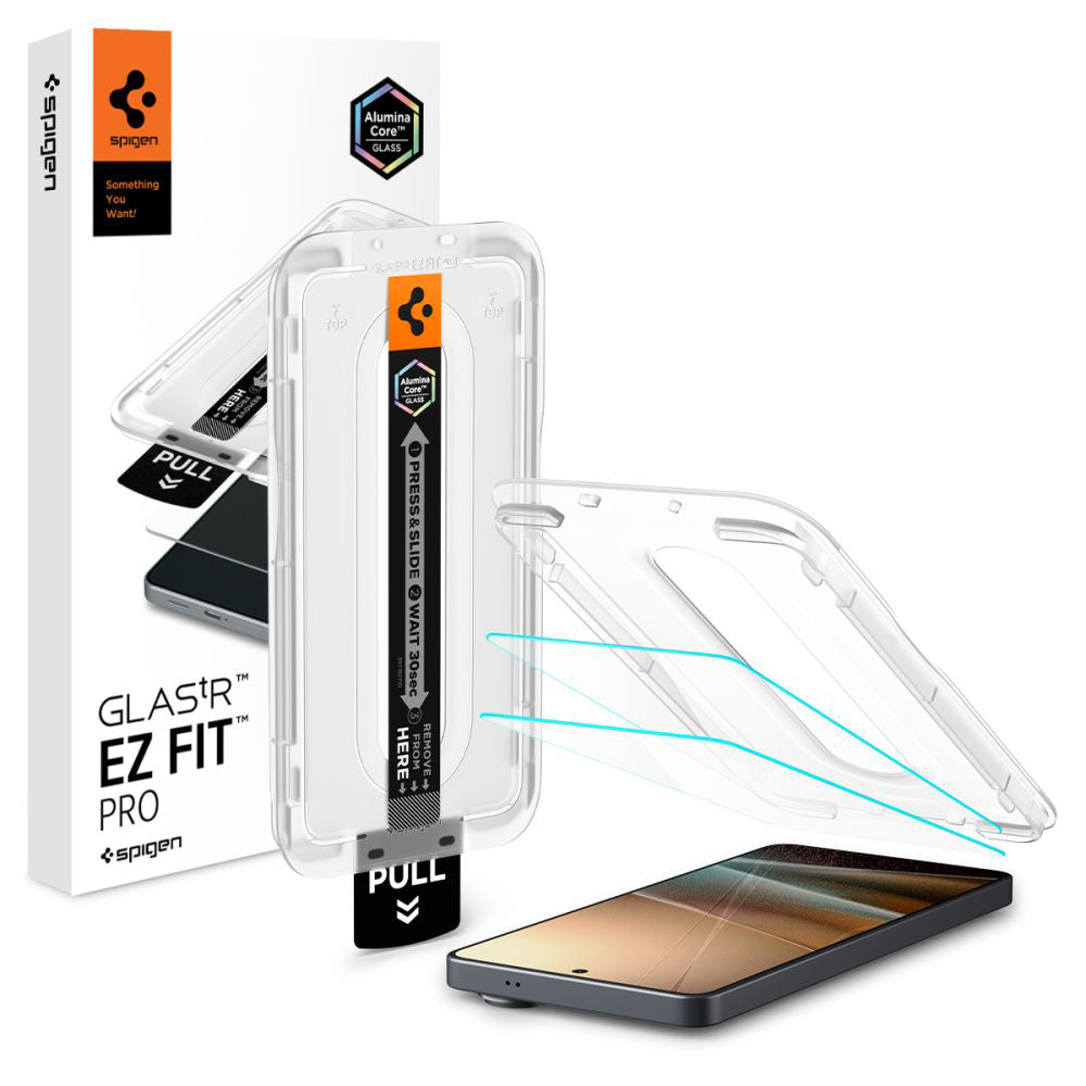 Защитно фолио за екран Spigen GlastR EZ FIT Pro HD Anti-Reflection за Samsung Galaxy S26 Ultra S948, закалено стъкло, пълно залепване, комплект от 2 броя