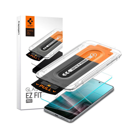 Фолио за защита на екрана Spigen GlastR EZ FIT Pro за Samsung Galaxy S25 Edge S937, закалено стъкло, Full Glue
