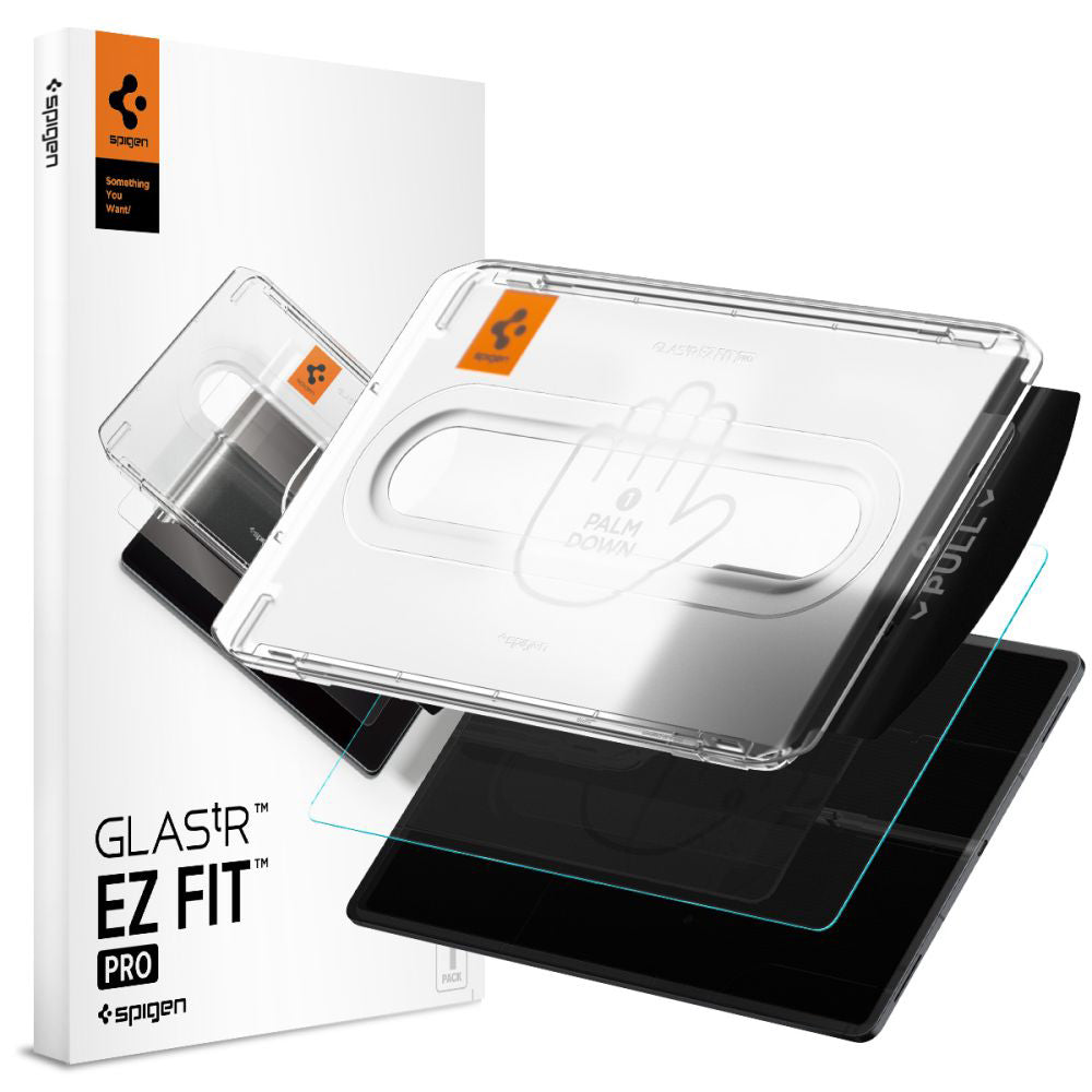 Защитно фолио за екран Spigen GlastR EZ FIT Pro за Samsung Galaxy Tab S11 Ultra, закалено стъкло, Full Glue AGL10200