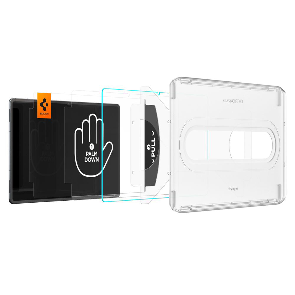 Защитно фолио за екран Spigen GlastR EZ FIT Pro за Samsung Galaxy Tab S11 Ultra, закалено стъкло, Full Glue AGL10200