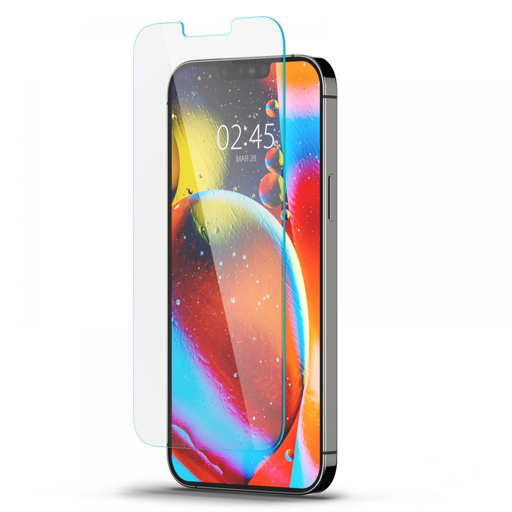 Защитно фолио за екран Spigen GlastR Slim за Apple iPhone 14 Plus / 13 Pro Max, закалено стъкло, Full Glue AGL03382