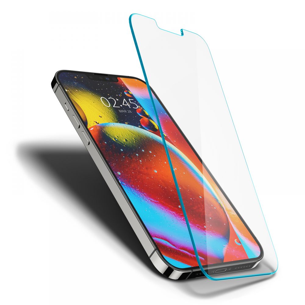 Защитно фолио за екран Spigen GlastR Slim за Apple iPhone 14 Plus / 13 Pro Max, закалено стъкло, Full Glue AGL03382
