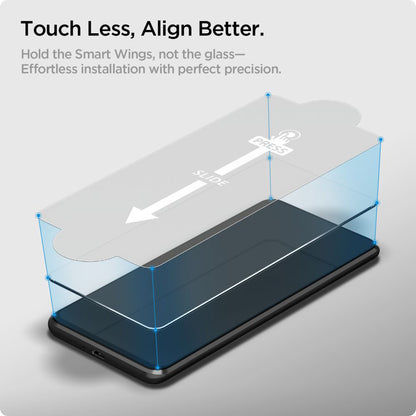 Протектор за екран Spigen GlastR Slim за Samsung Galaxy XCover7 Pro / Xcover7 G556, закалено стъкло, пълно залепване, комплект 2 броя AGL09407
