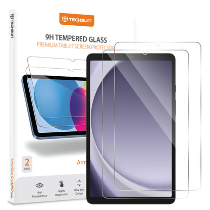 Защитно фолио за екран Techsuit ArmorGlass CrystalHD за Samsung Galaxy Tab A11 / Tab A9, закалено стъкло, Full Glue, комплект от 2 броя