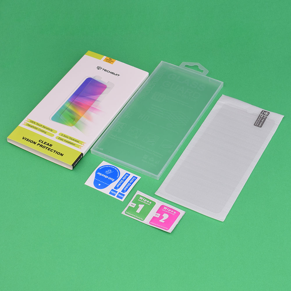 Фолио за защита на екрана Techsuit Clear Vision за Apple iPhone 17, Закалено стъкло, Full Glue