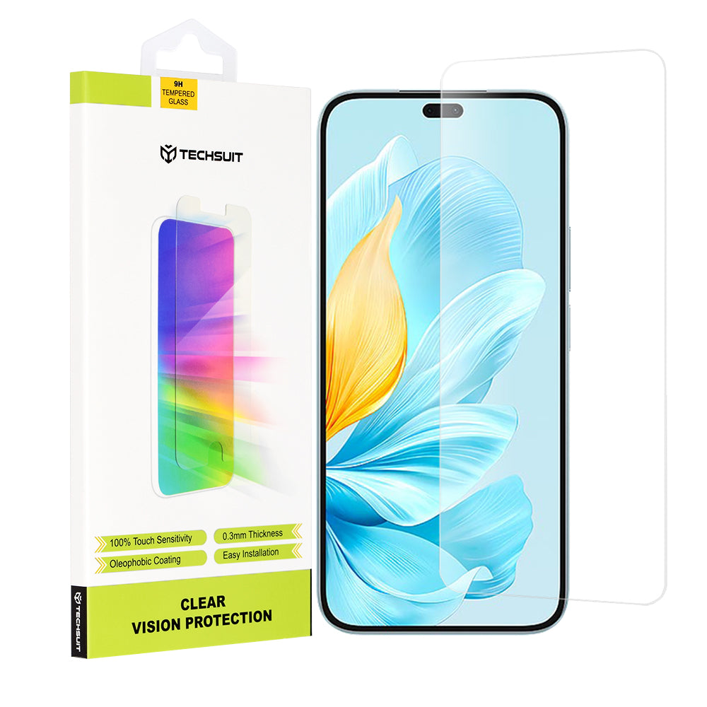 Протектор за екран Techsuit Clear Vision за Honor 200 Lite, закалено стъкло, пълно залепване