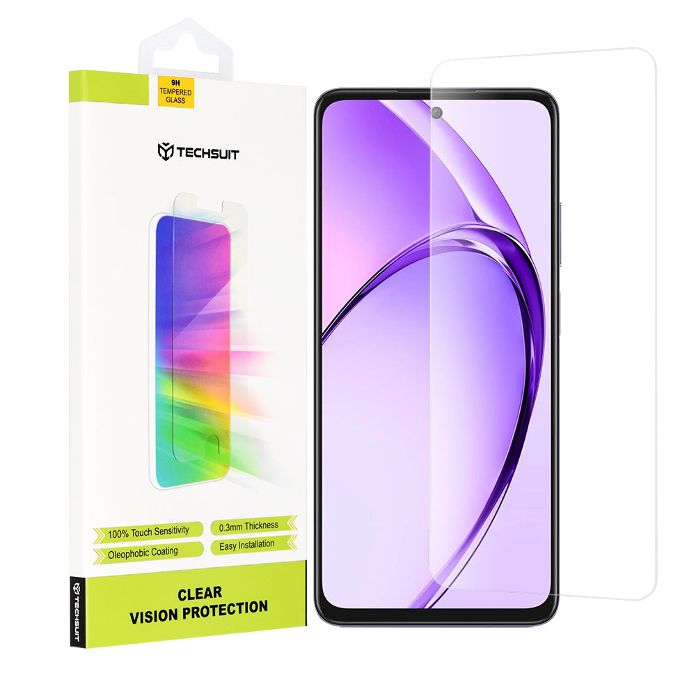 Протектор за екран Techsuit Clear Vision за Oppo A80, закалено стъкло, пълно залепване