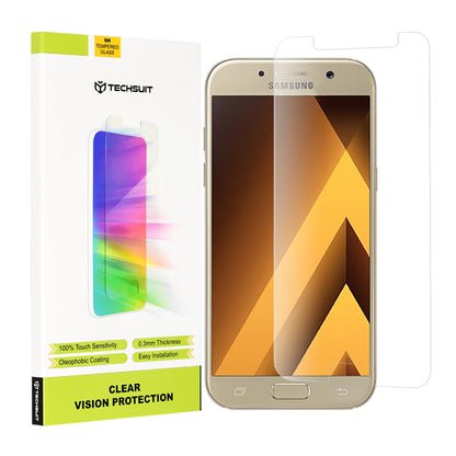 Протектор за екран Techsuit Clear Vision за Samsung Galaxy A5 (2017) A520, закалено стъкло, пълно залепване