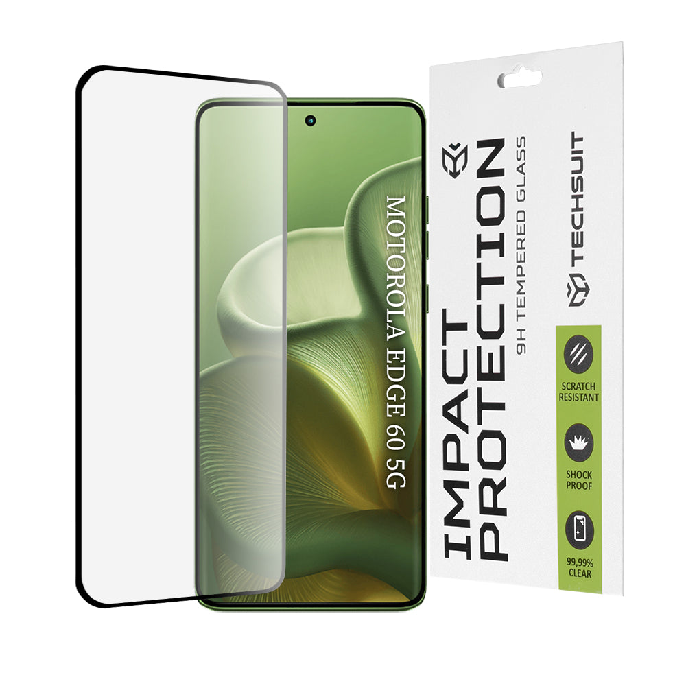 Протектор за екран Techsuit за Motorola Edge 60 Fusion / Edge 60, закалено стъкло, Full Glue, 111D, черен