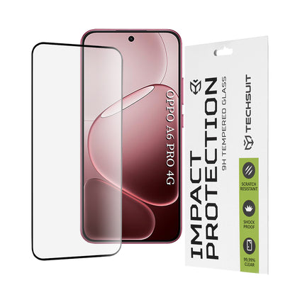 Защитно фолио Techsuit за екран за Oppo A6 Pro 5G / A6 Pro 4G, закалено стъкло, Full Glue, 111D, черно