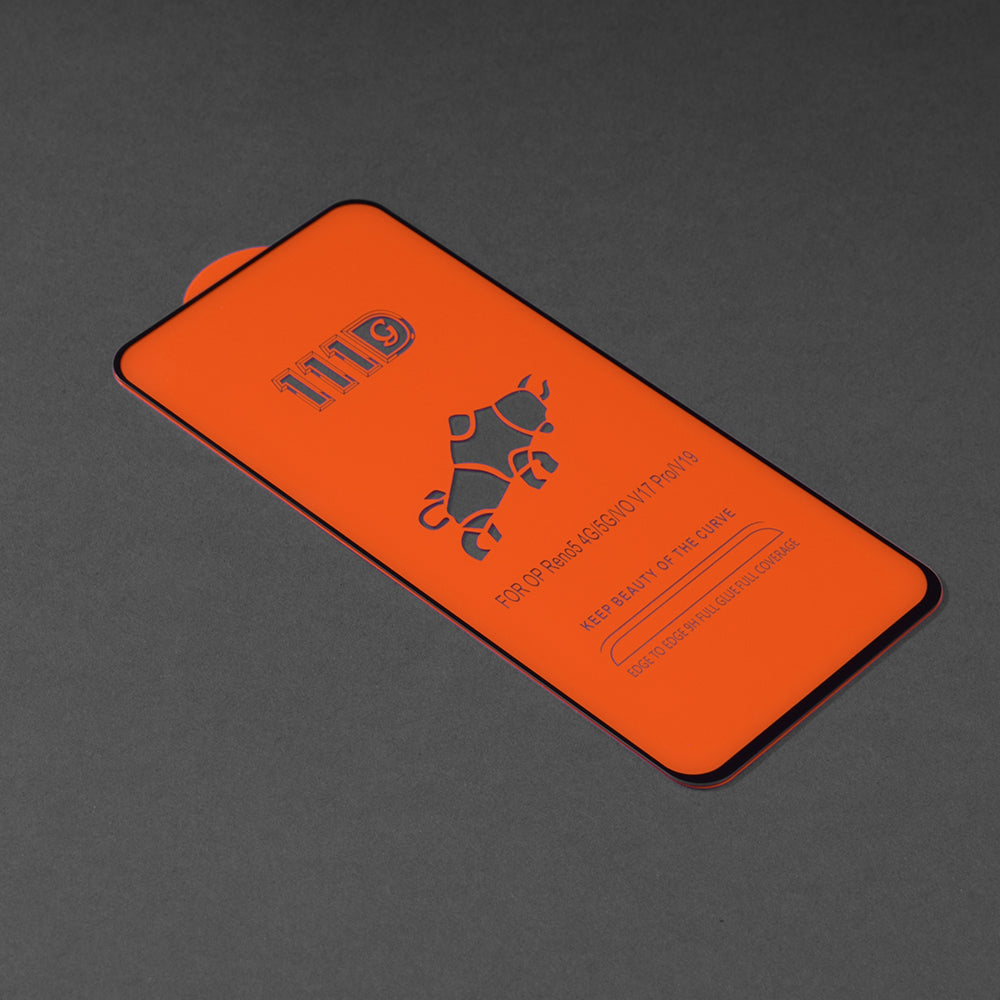 Протектор за екран Techsuit за Oppo Reno6 5G, закалено стъкло, пълно залепване, 111D, черен