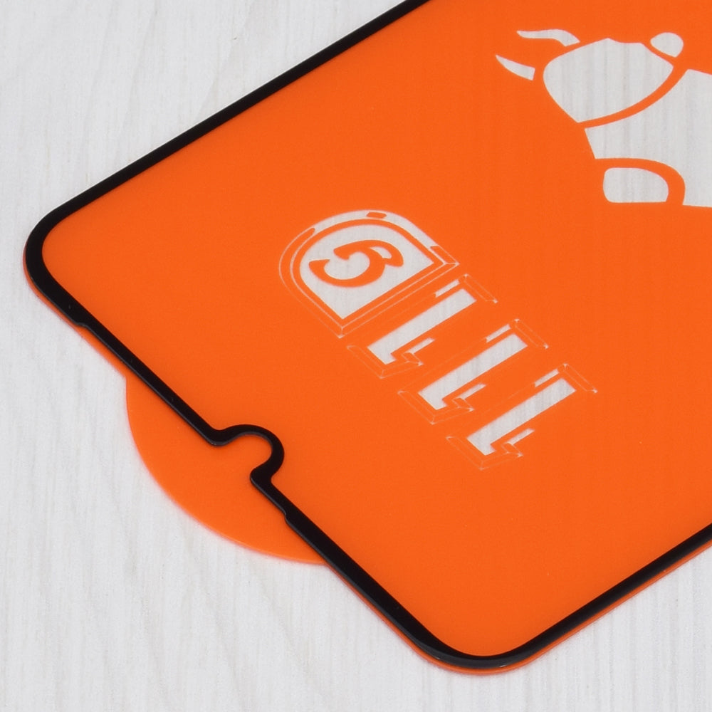 Защитно фолио Techsuit за екран на Realme C63 / C61, закалено стъкло, Full Glue, 111D, черно