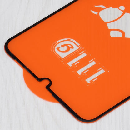 Защитно фолио Techsuit за екран на Realme C63 / C61, закалено стъкло, Full Glue, 111D, черно