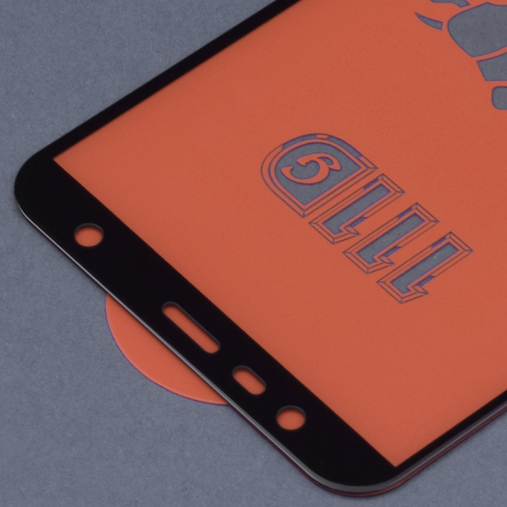 Протектор за екран Techsuit за Samsung Galaxy J6+ J610 / J4 Plus (2018) J415, закалено стъкло, пълно залепване, 111D, черен