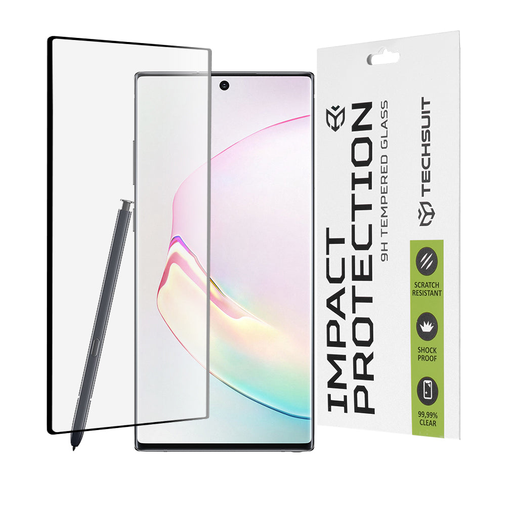 Протектор за екран Techsuit за Samsung Galaxy Note 10 5G N971 / Note10 N970, закалено стъкло, Full Glue, 111D, черен