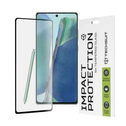 Протектор за екран Techsuit за Samsung Galaxy Note 20 5G N981 / Note 20 N980, закалено стъкло, пълно залепване, 111D, черен